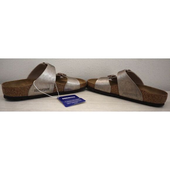 Birkenstock Women's Sz EUR 36 US 5-5.5 Taupe Sydney Birko-Flor Graceful Sandals - Picture 9 of 13